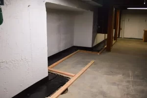 Helitech basement waterproofing system for community giveaway