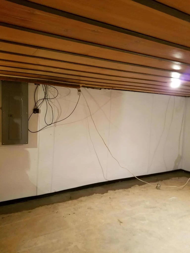 Helitech foundation after repair completion for basement repair