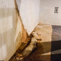 Helitech foundation crack damage for foundation repair in St. Louis, MO