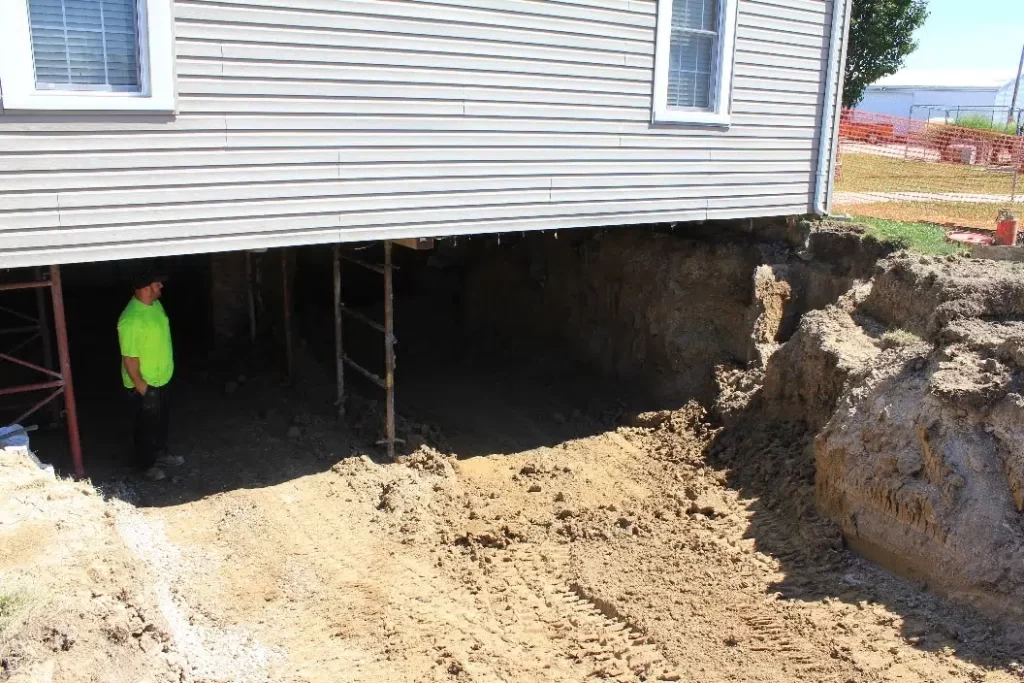 Helitech basement waterproofing work for waterproofing