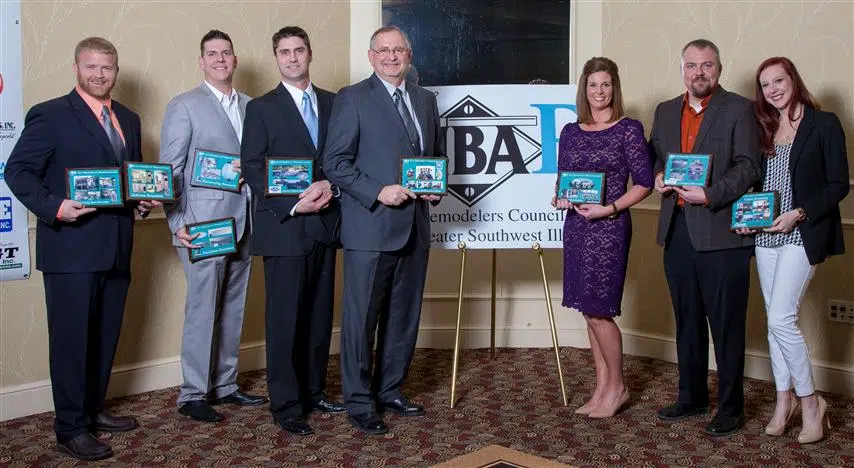 Helitech industry award recognition for basement repair in St. Louis, MO