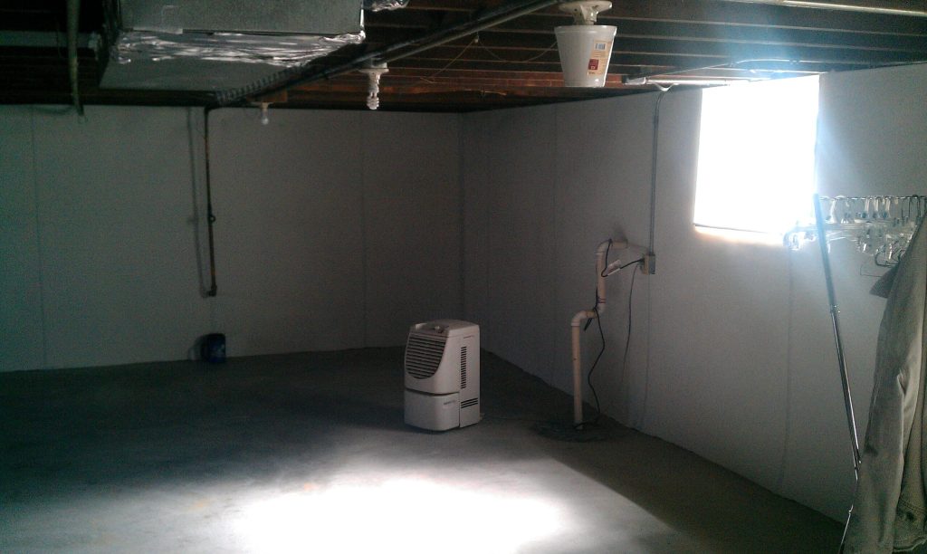 Helitech basement waterproofing system for waterproofing in Davenport, IA
