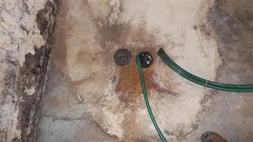 Helitech basement before waterproofing treatment for waterproofing