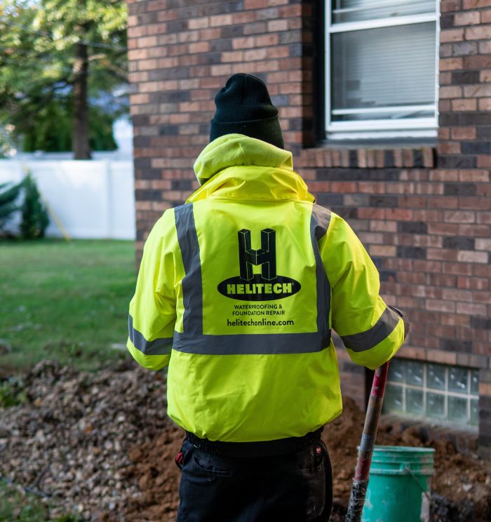 helitech employee at job site