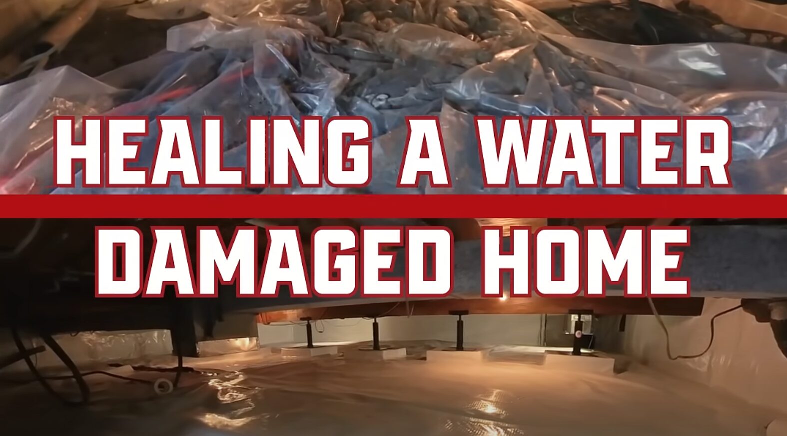 water damaged home