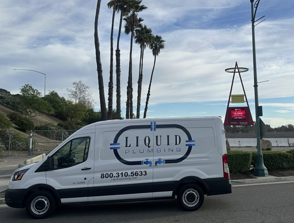 Liquid Plumbing in Front of Angel Stadium Halo
