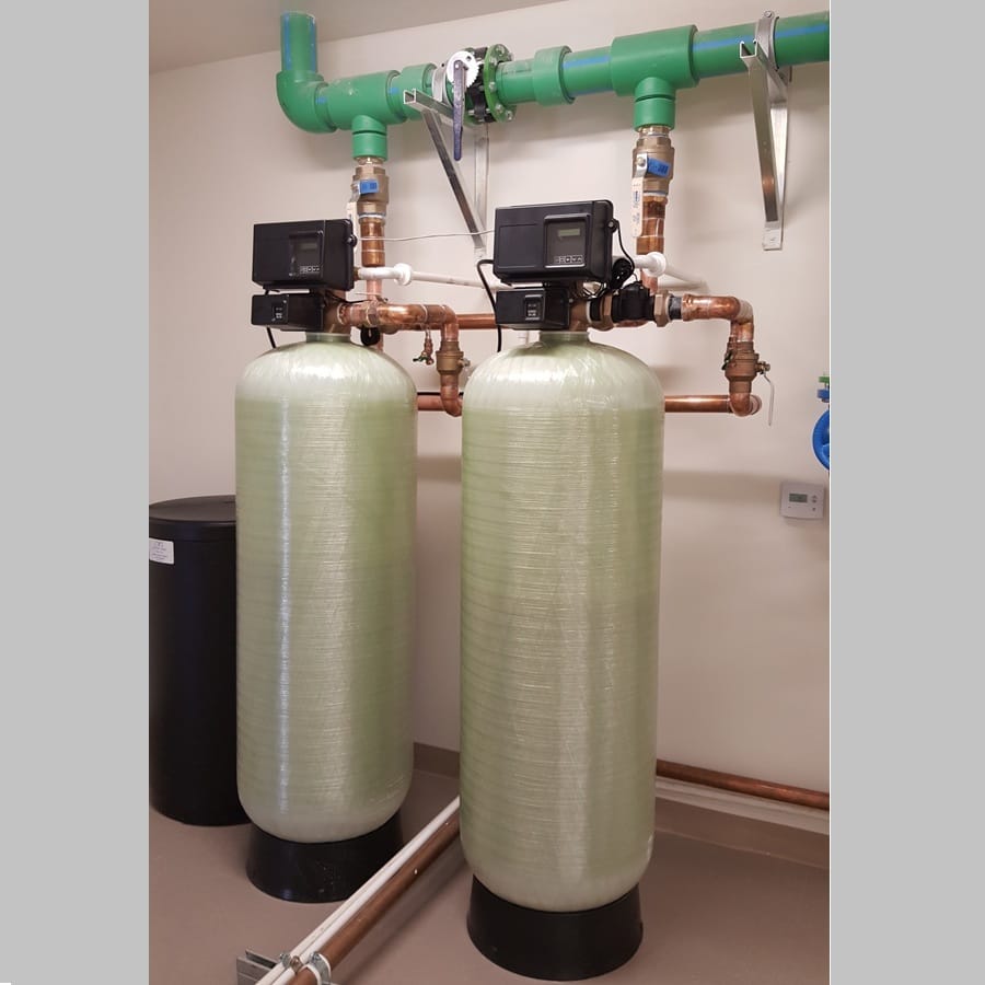 Dual Tank Water Softener Installation in Santa Ana, CA by Liquid Plumbing