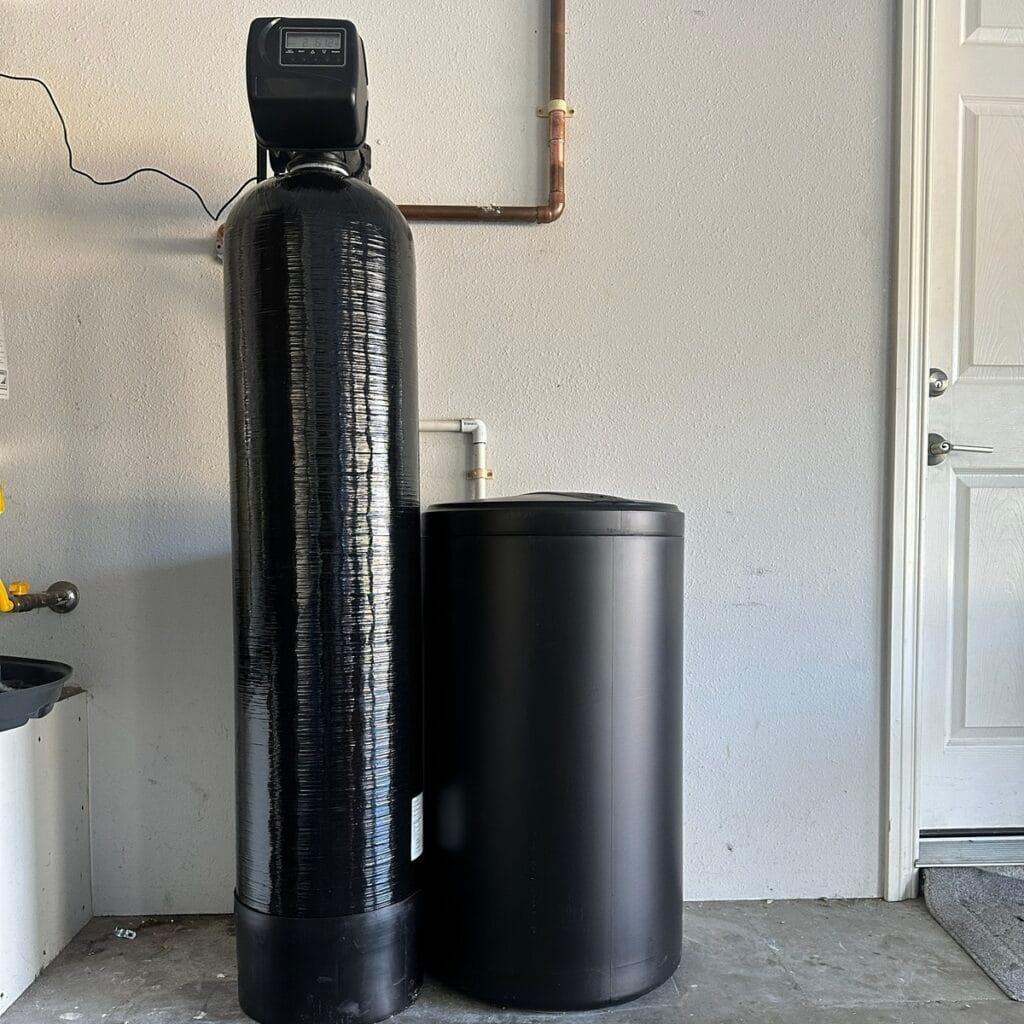 Fleck 5600 SXT Water Softener Installation in Villa Park, CA by Liquid Plumbing